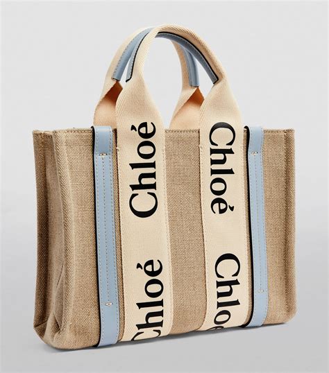 chloe small tote|chloé woody large canvas tote.